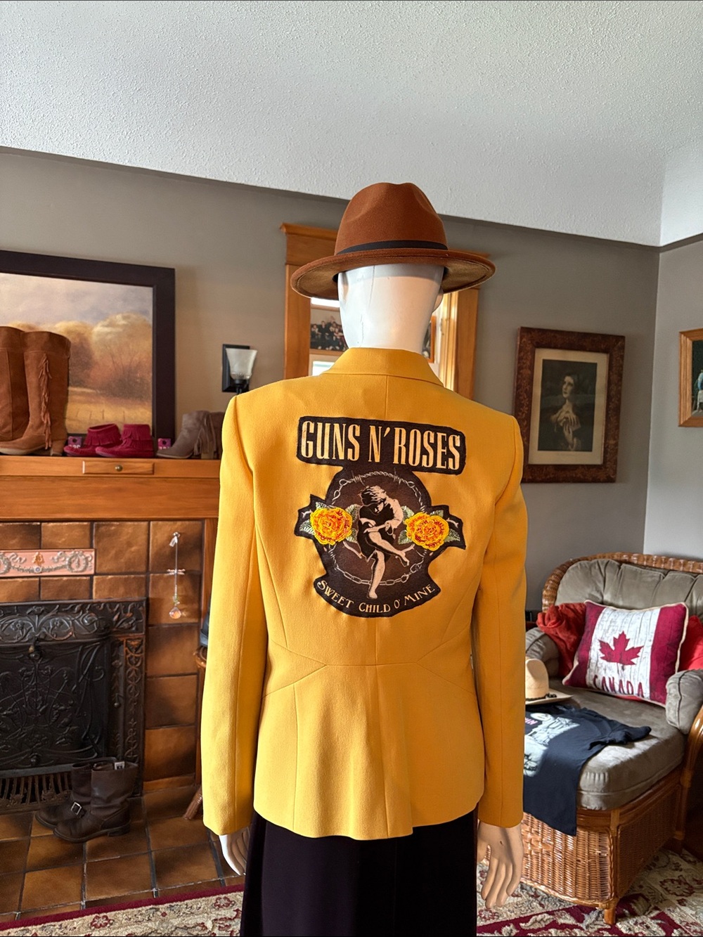 Guns N’ Roses up cycled beaded jacket
